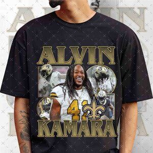 Vintage 90s Alvin Kamara Bootleg Rap Tee, Retro Alvin Kamara Football T-shirt.